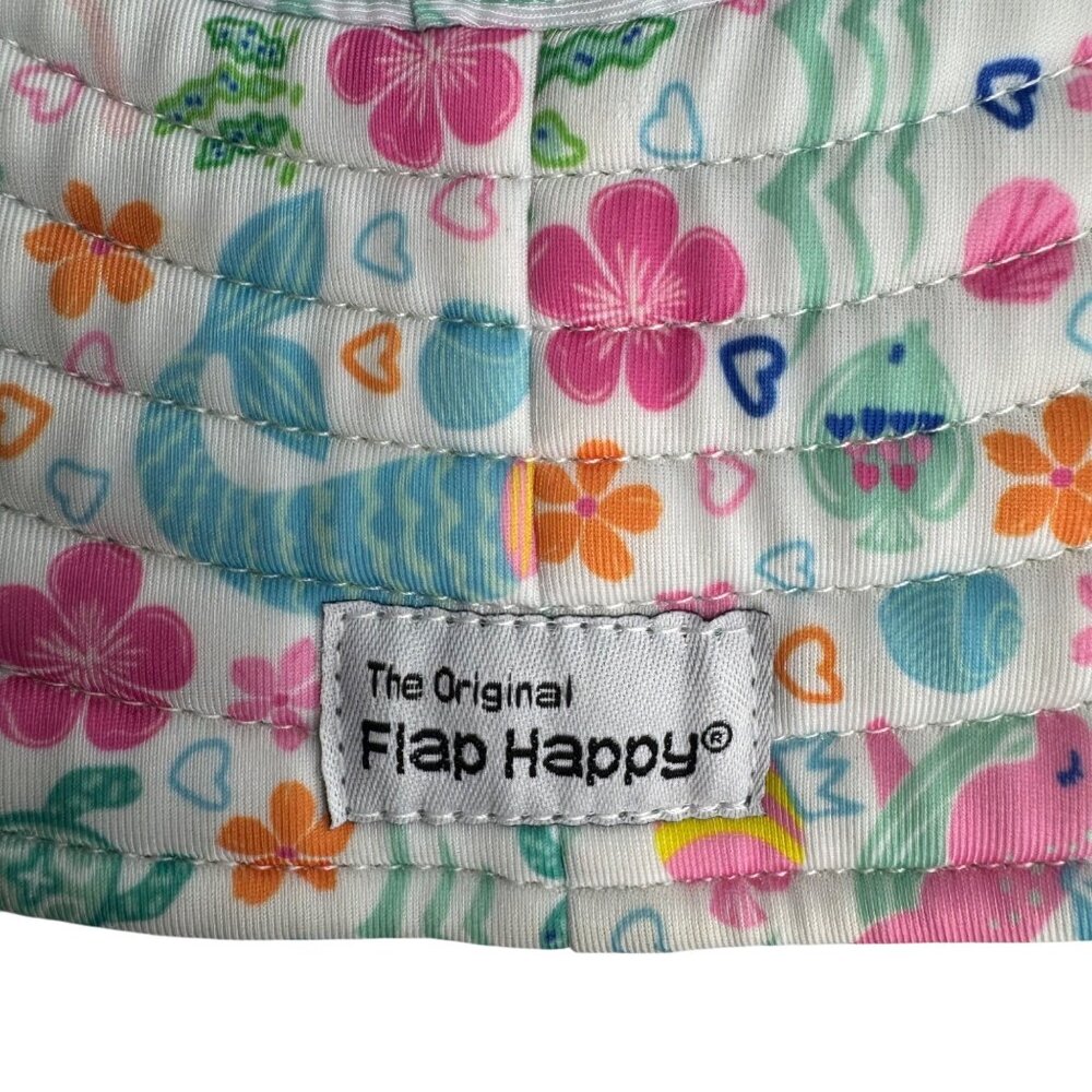 Flap Happy Kids Recycled Polyester Mermaid Fish Flower Summer Po Sunhat L - Picture 2 of 7